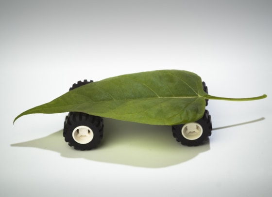 Image: Photoillustration, tires and leaf